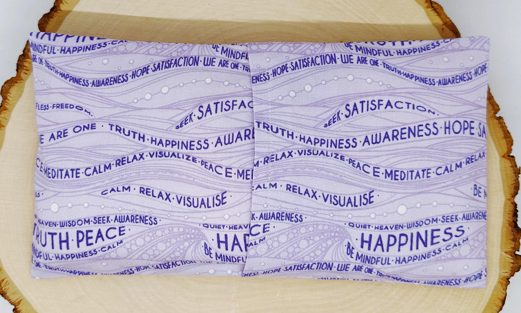 Handmade Lavender Eye Pillow: Weighted Cotton, Headache & Stress Relief, Be Mindful Lavender