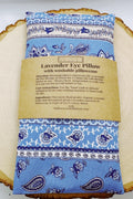 Handmade Lavender Eye Pillow: Weighted Cotton, Headache & Stress Relief, Provencal Blue