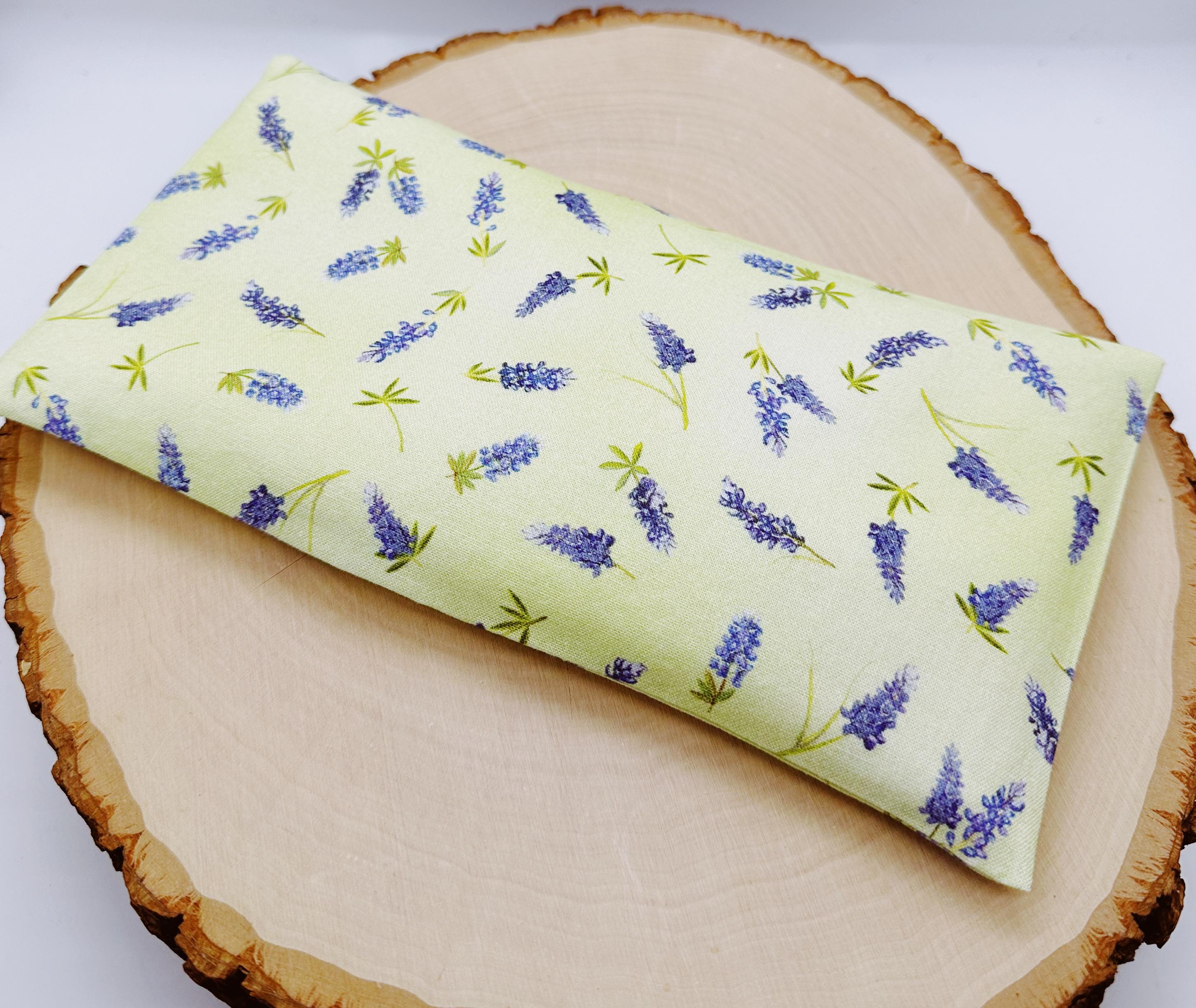 Handmade Lavender Eye Pillow: Weighted Cotton, Headache & Stress Relief Green Lavender