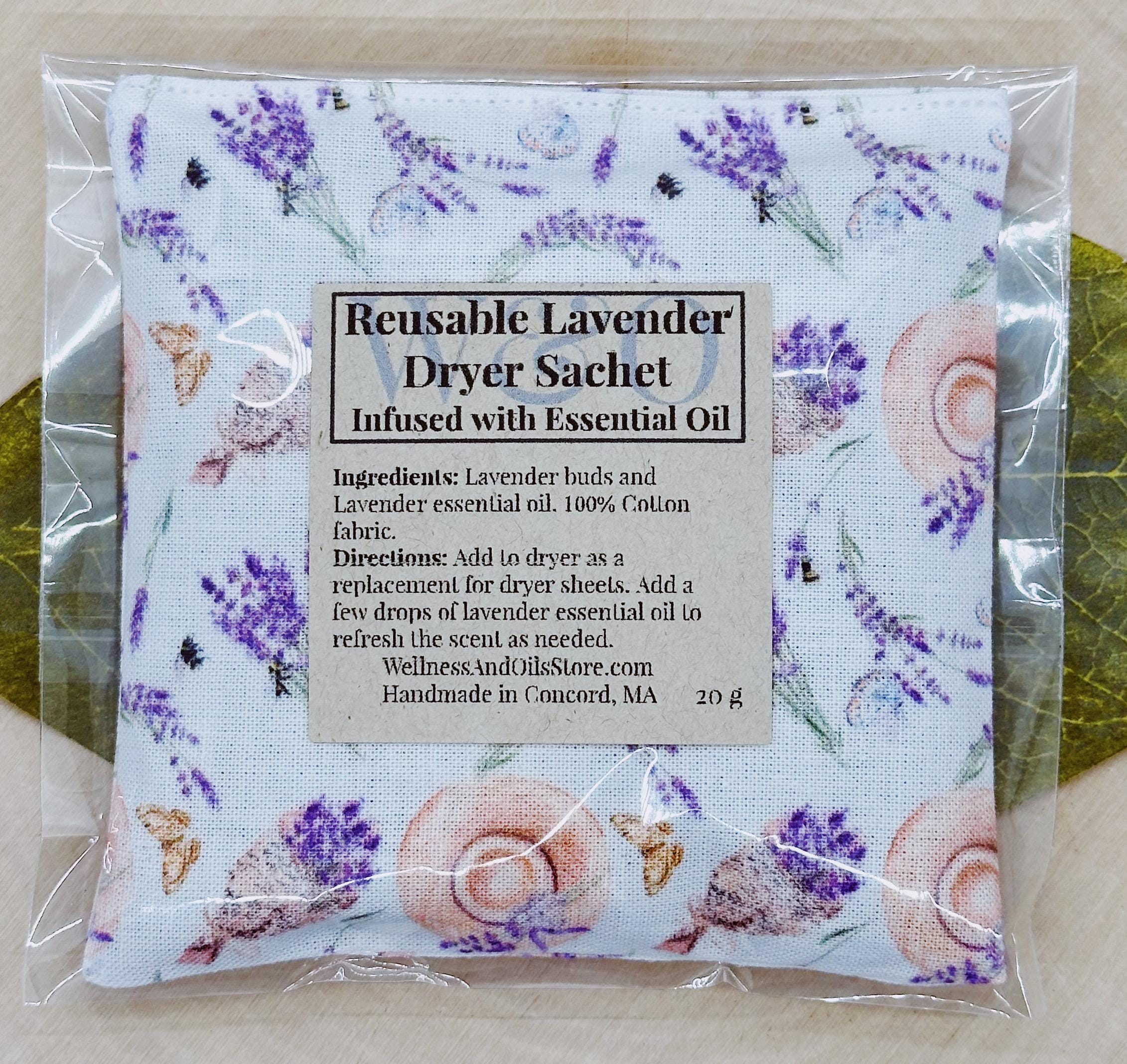 Reusable Lavender Dryer Sachet Bag for Aromatherapy and Eco-Friendly Laundry Hats