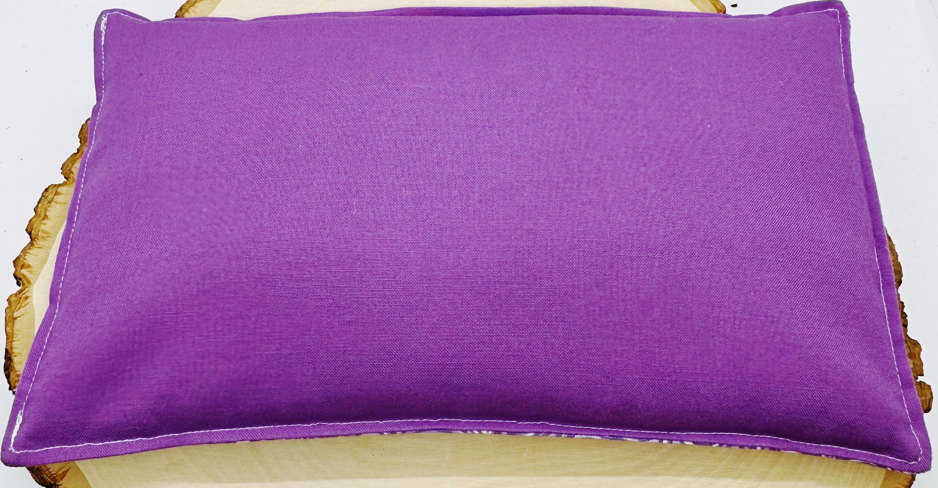 Lavender Flaxseed Comfort Pillow, Hot Cold Therapy Pack, Purple Swirls