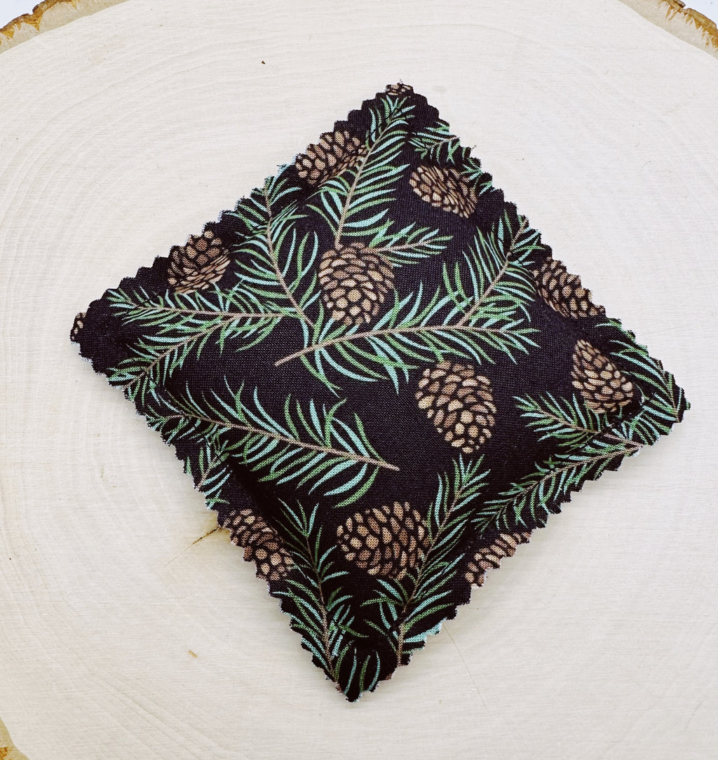 Balsam Fir Sachet Pillow: Essential Oils, Evergreen Pinecones