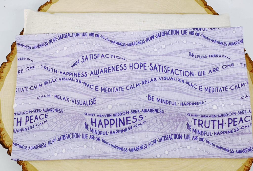 Handmade Lavender Eye Pillow: Weighted Cotton, Headache & Stress Relief, Be Mindful Lavender