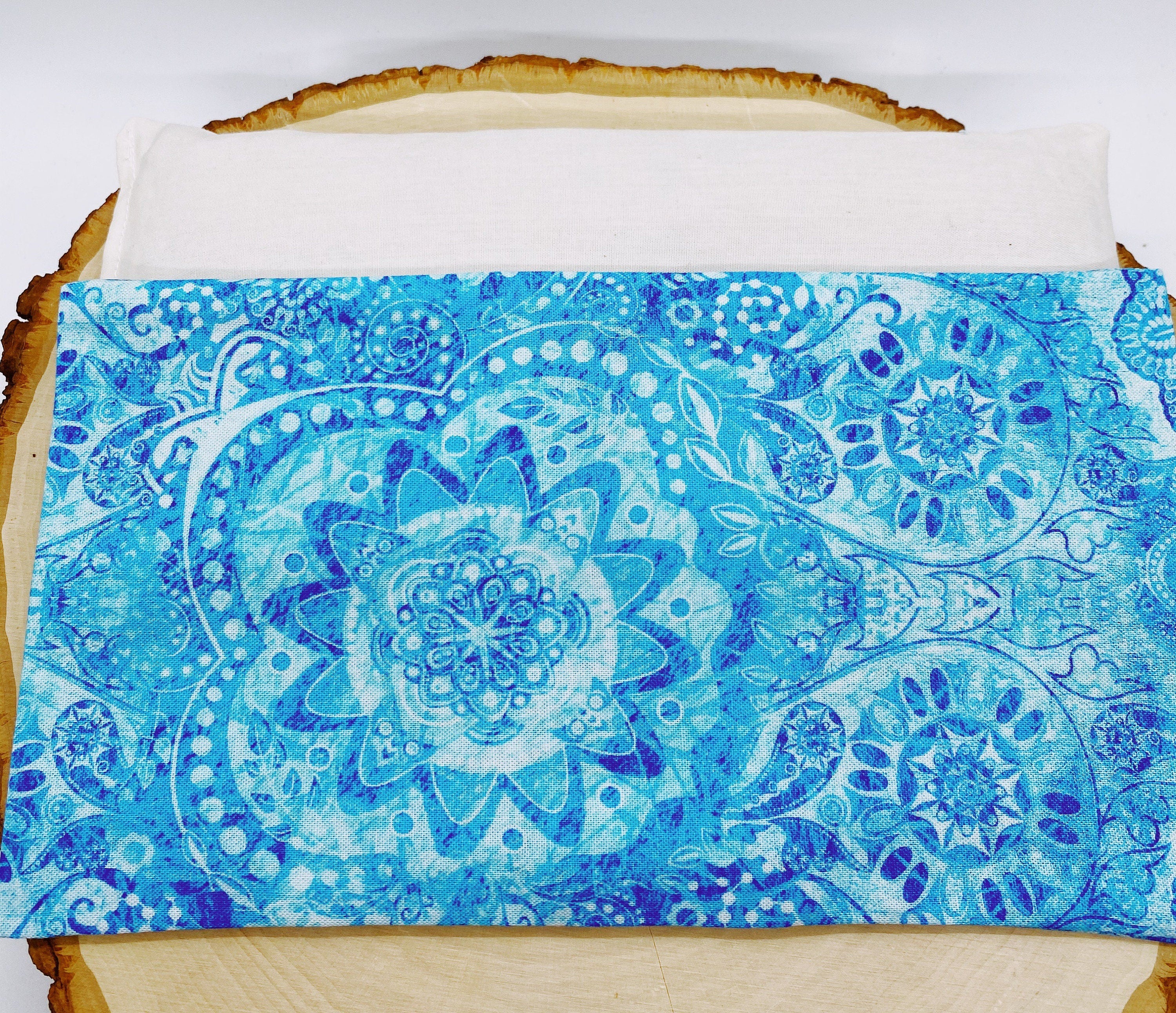 Lavender Eye Pillow: Weighted Flax Seed, Washable Cotton Cover