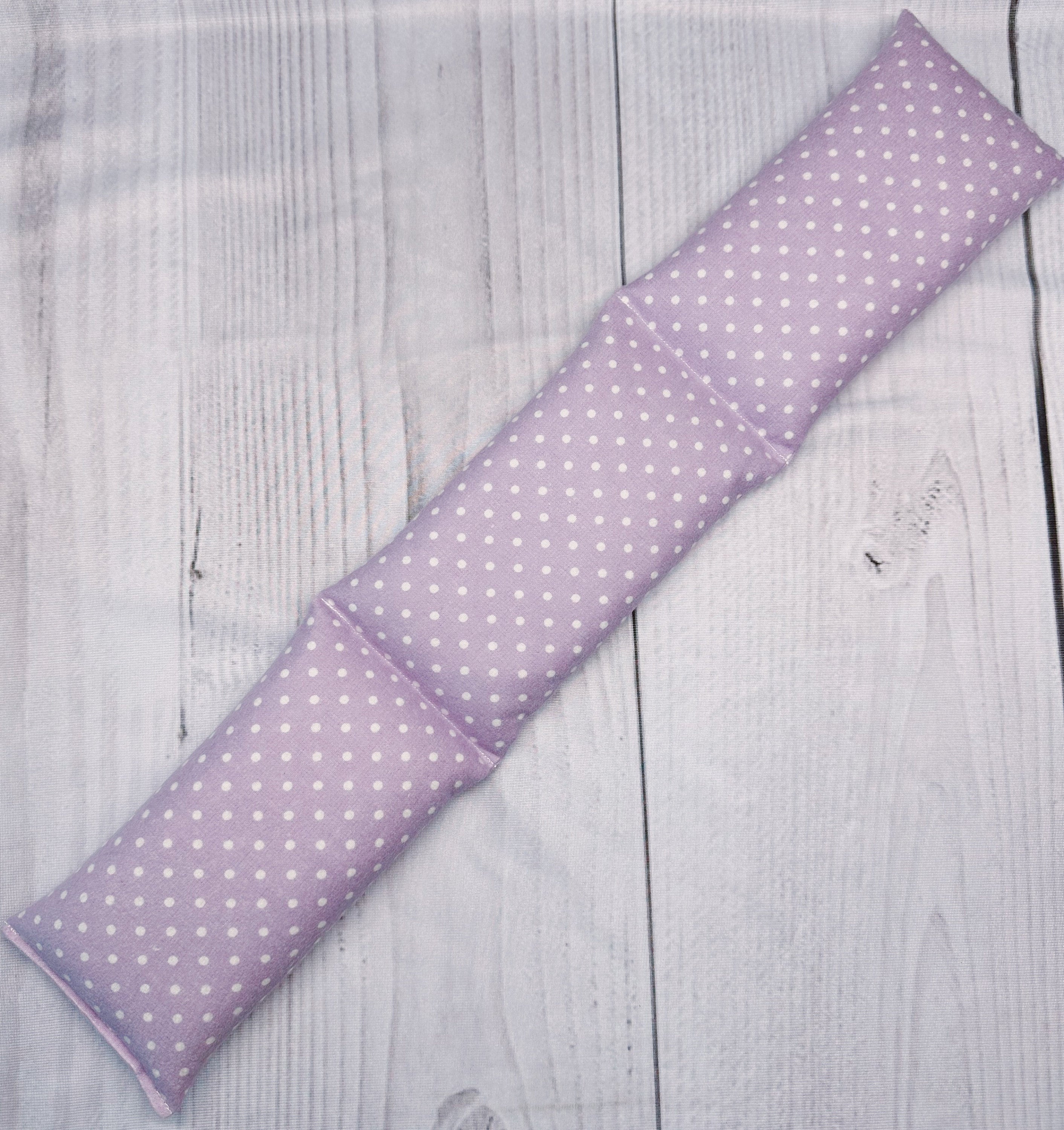 Lavender Neck Wrap Hot and Cold Therapy Lavender Polka Dots