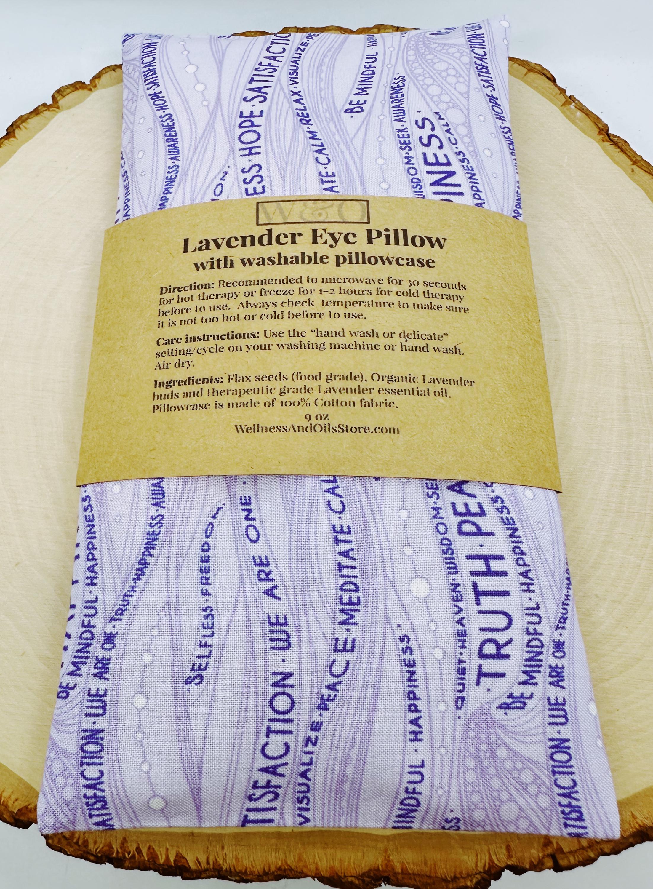 Handmade Lavender Eye Pillow: Weighted Cotton, Headache & Stress Relief, Be Mindful Lavender