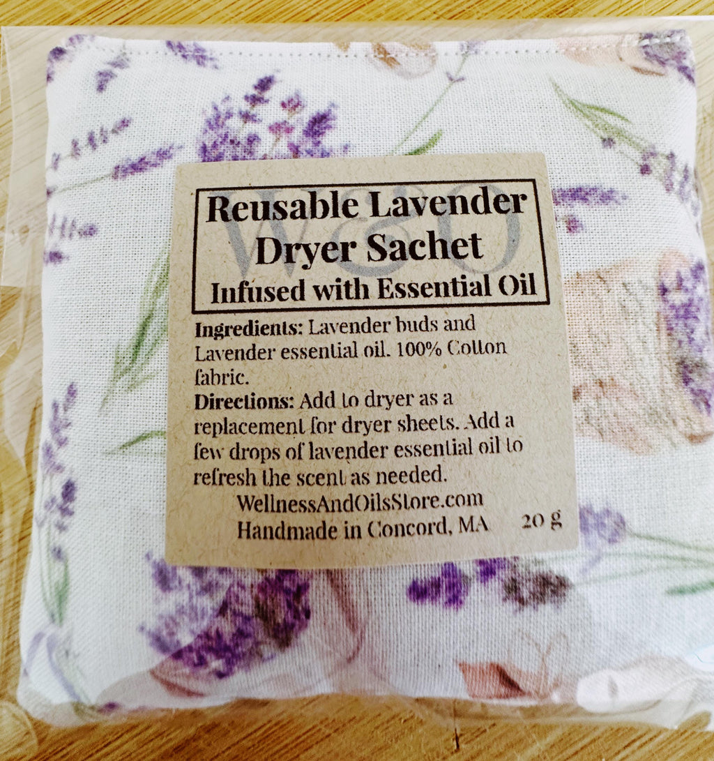 Reusable Lavender Dryer Sachet Bag for Aromatherapy and Eco-Friendly Laundry Bouquets