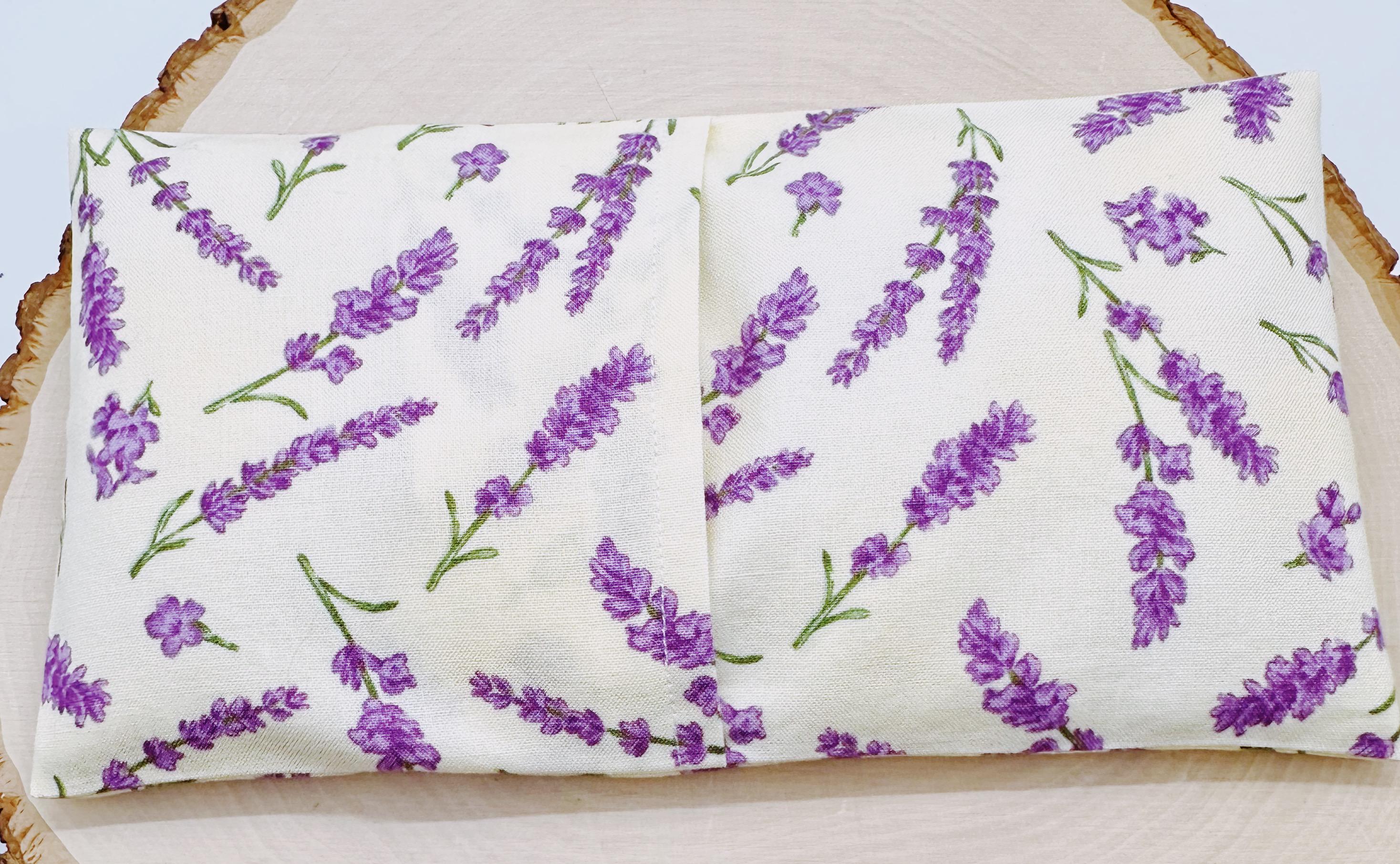 Handmade Lavender Eye Pillow: Weighted Aromatherapy, Washable Cover