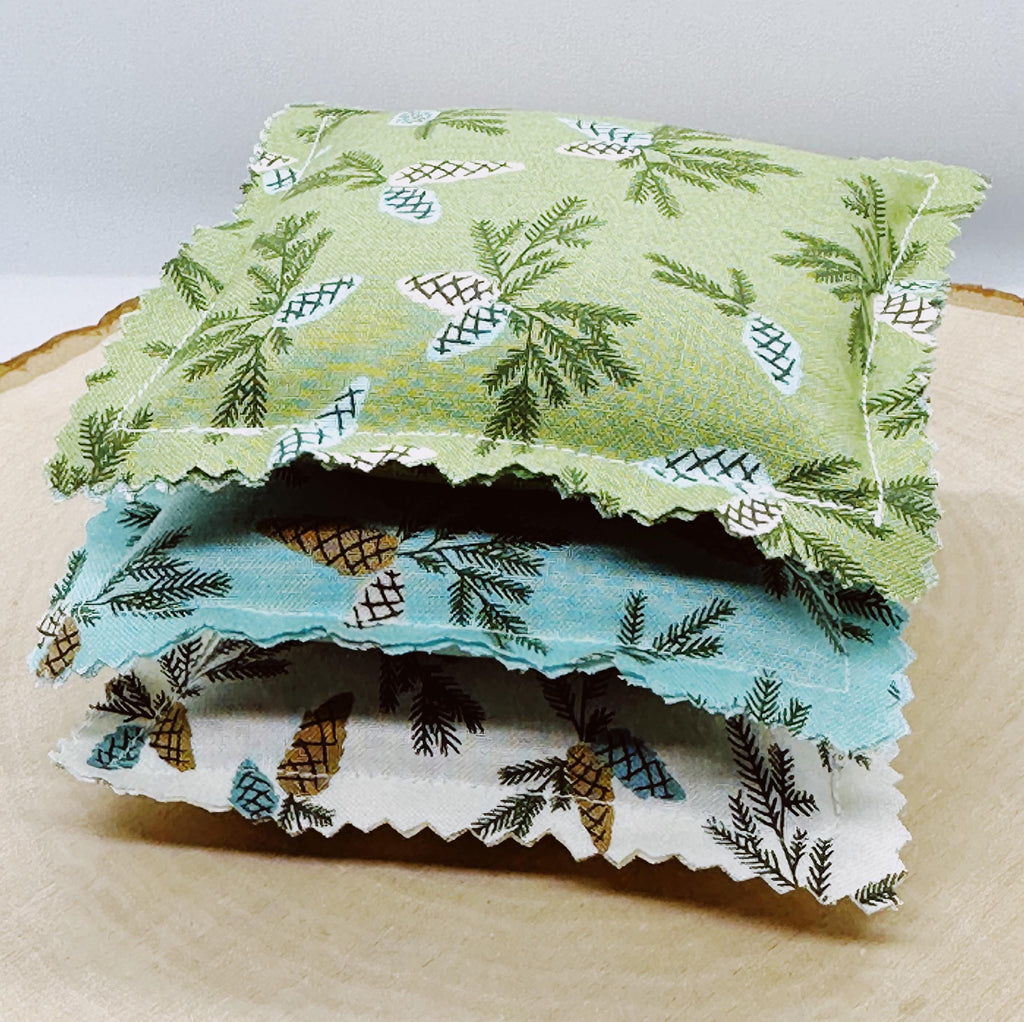 Balsam Fir Sachet Set: Essential Oils, Natural Freshener