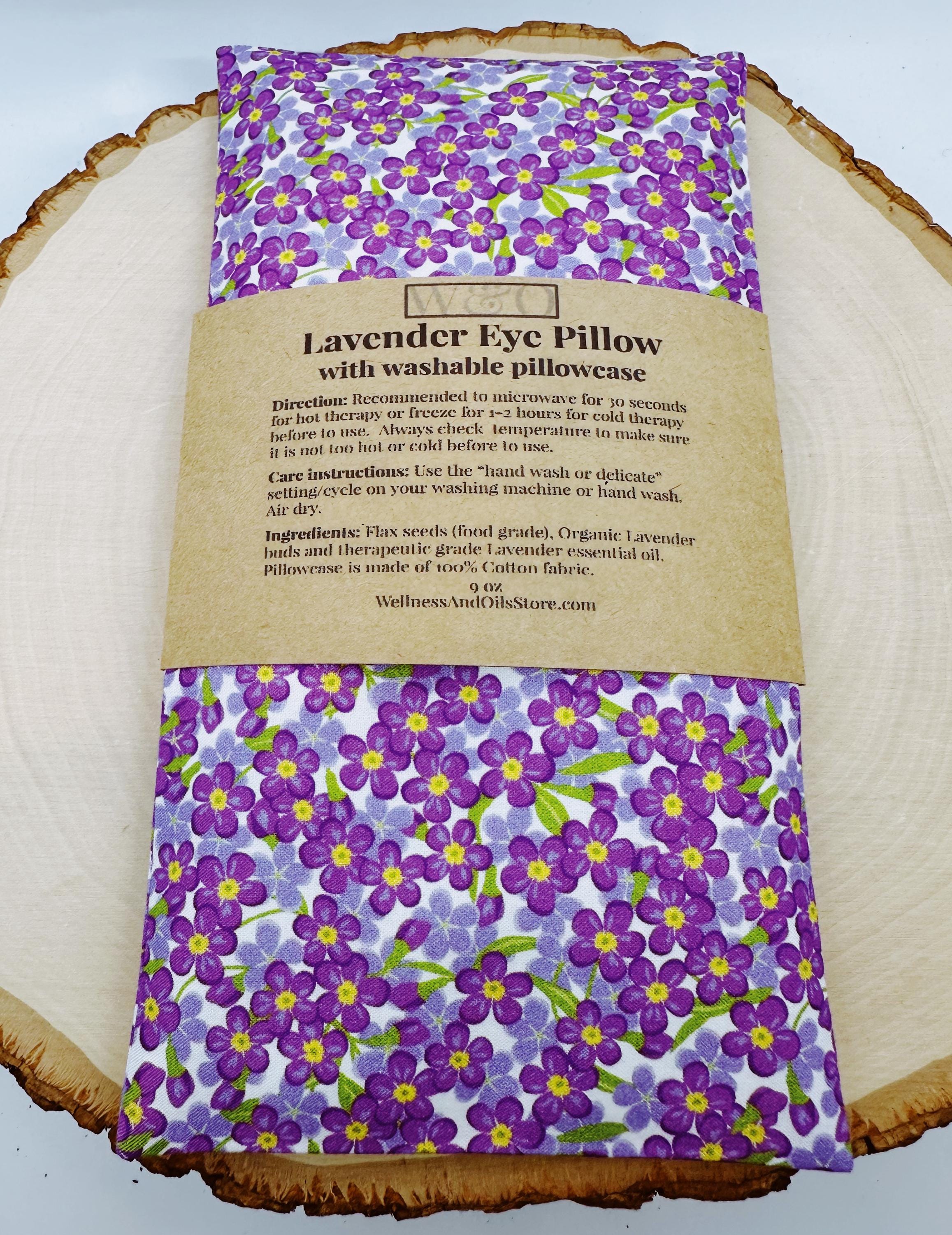 Handmade Lavender Eye Pillow: Weighted Cotton, Headache & Stress Relief, Forget Me Not