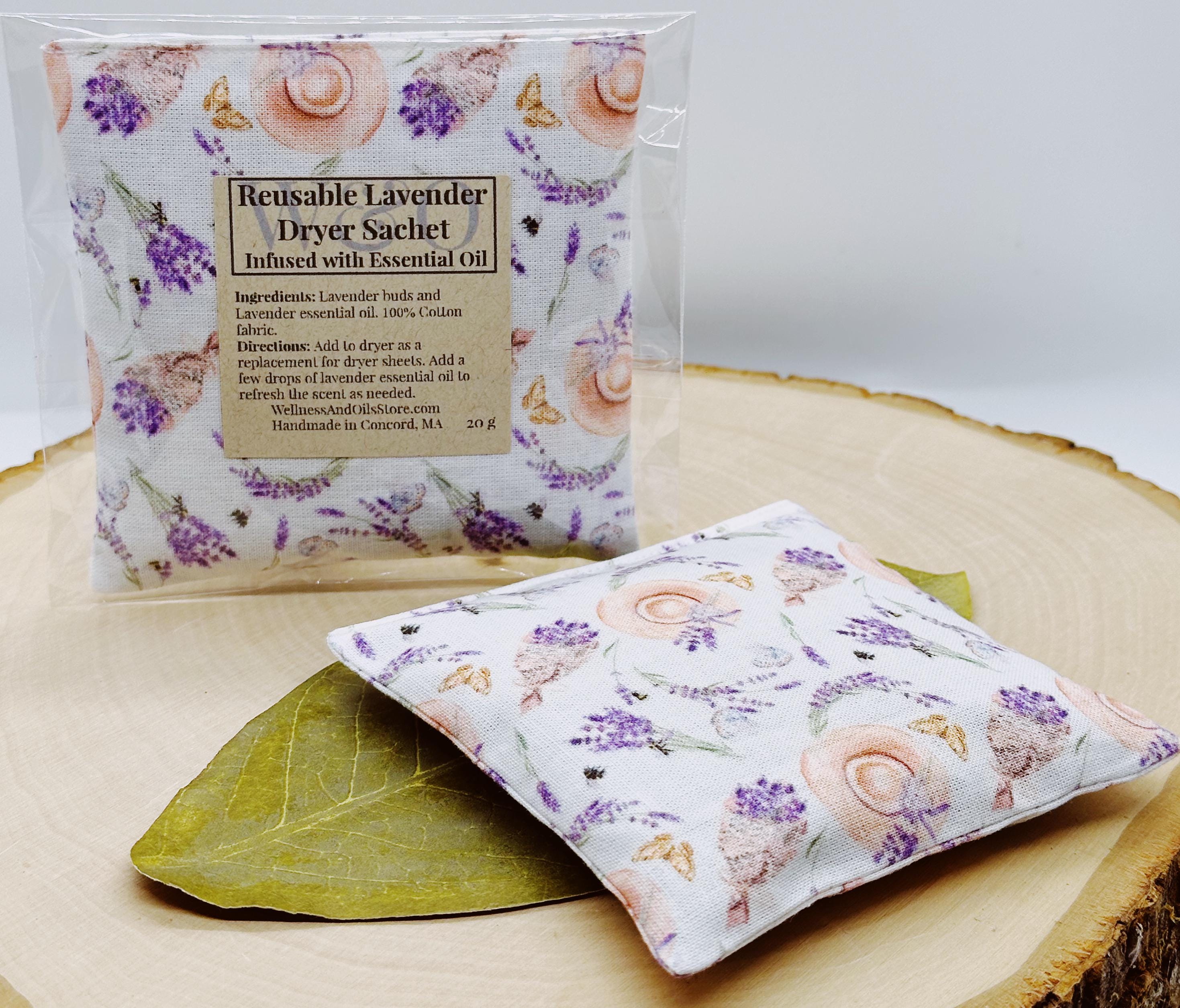 Reusable Lavender Dryer Sachet Bag for Aromatherapy and Eco-Friendly Laundry Hats