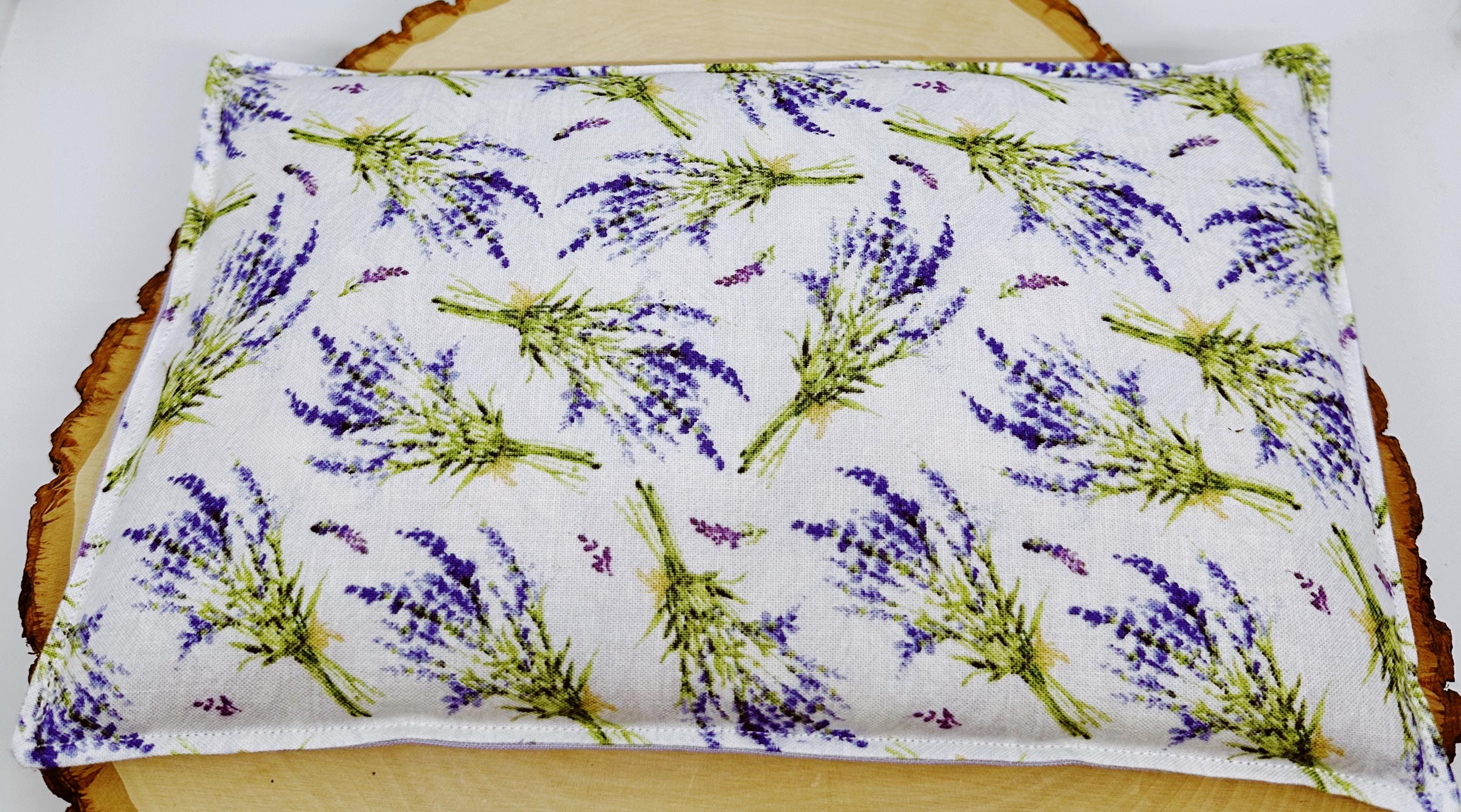 Lavender Flaxseed Comfort Pillow, Hot Cold Therapy Pack, Lavender Bouquets