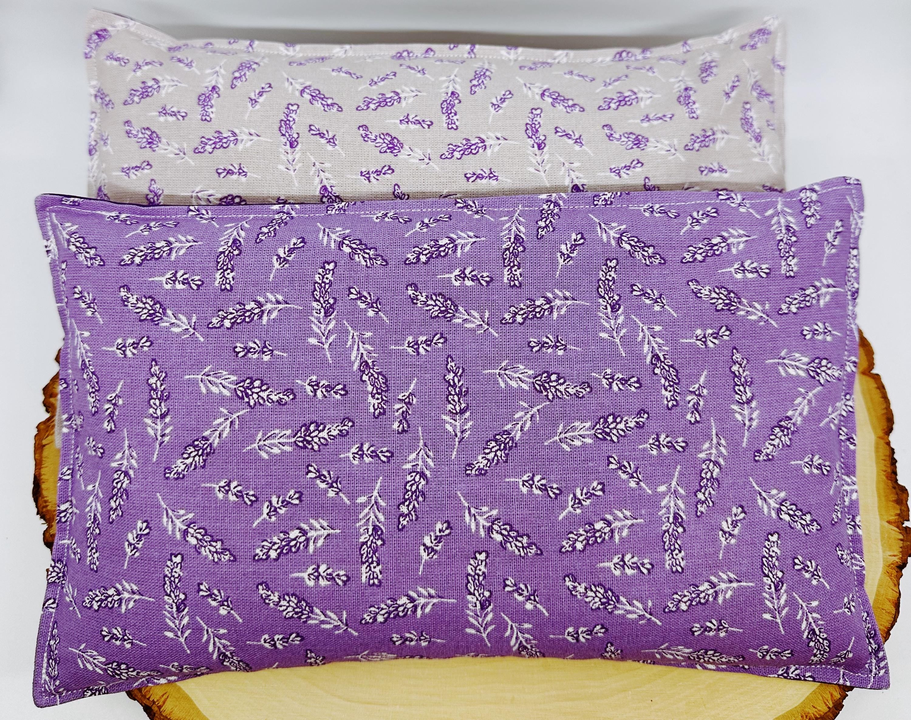 Lavender Flaxseed Comfort Pillow, Hot Cold Therapy Pack, Provence Lavender Gray or Purple