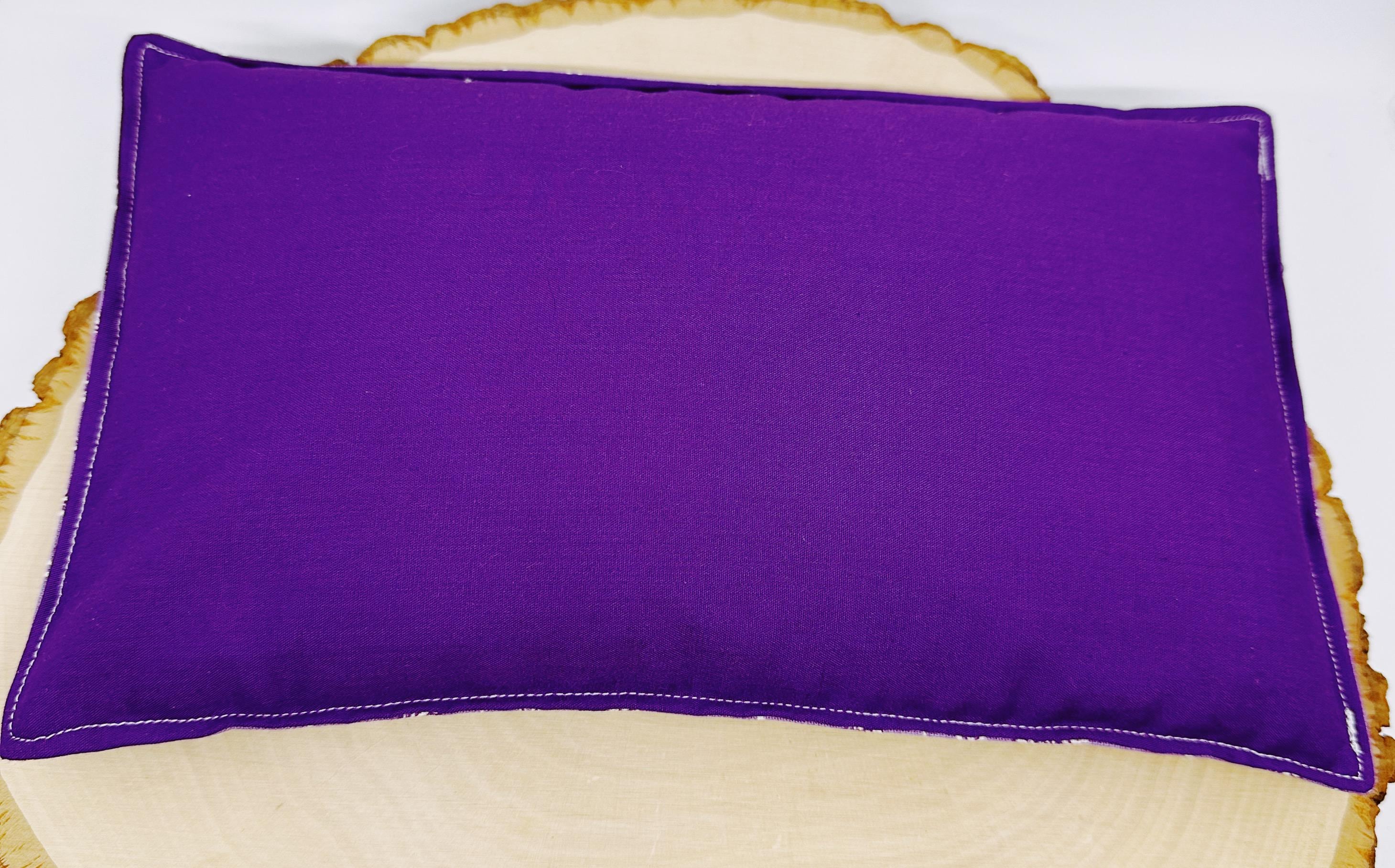 Lavender Flaxseed Comfort Pillow, Hot Cold Therapy Pack, Provence Lavender Gray or Purple