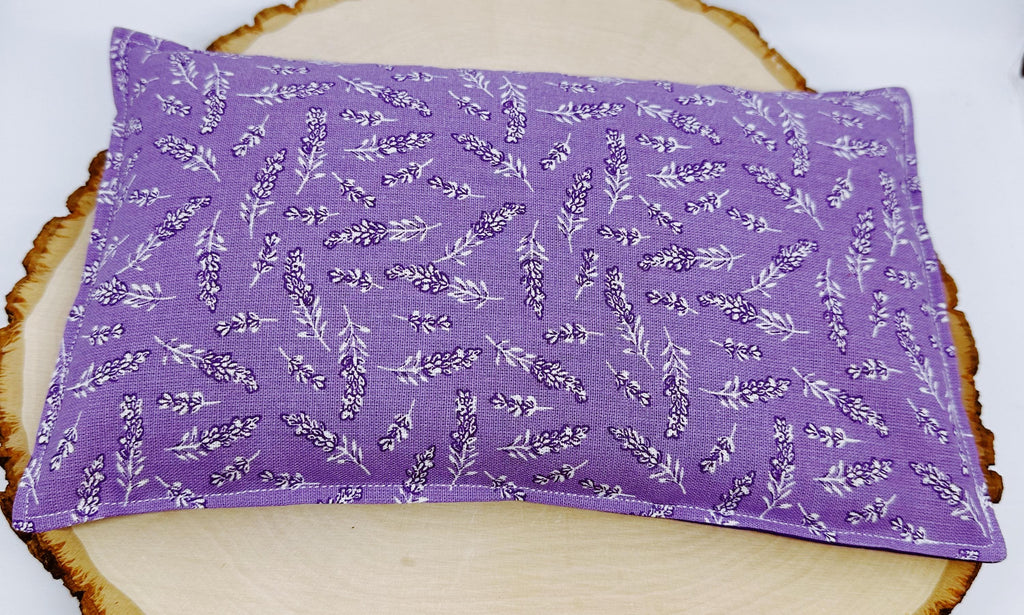 Lavender Flaxseed Comfort Pillow, Hot Cold Therapy Pack, Provence Lavender Gray or Purple