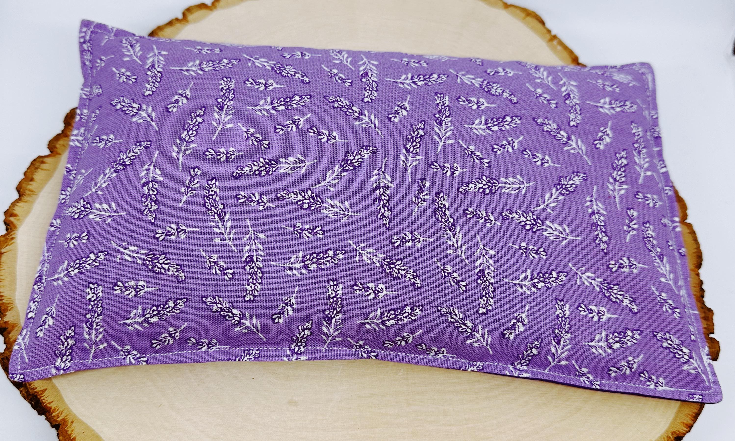 Lavender Flaxseed Comfort Pillow, Hot Cold Therapy Pack, Provence Lavender Gray or Purple